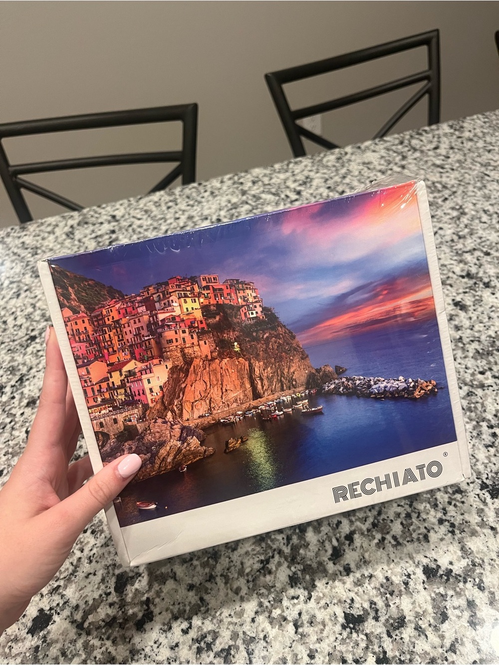 Rechiato Sunset Cliffside Canvas Wall Art - Multicolor
